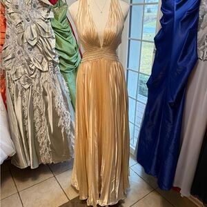 JJs House Gold Backless Dress special occasions / prom/ wedding guest